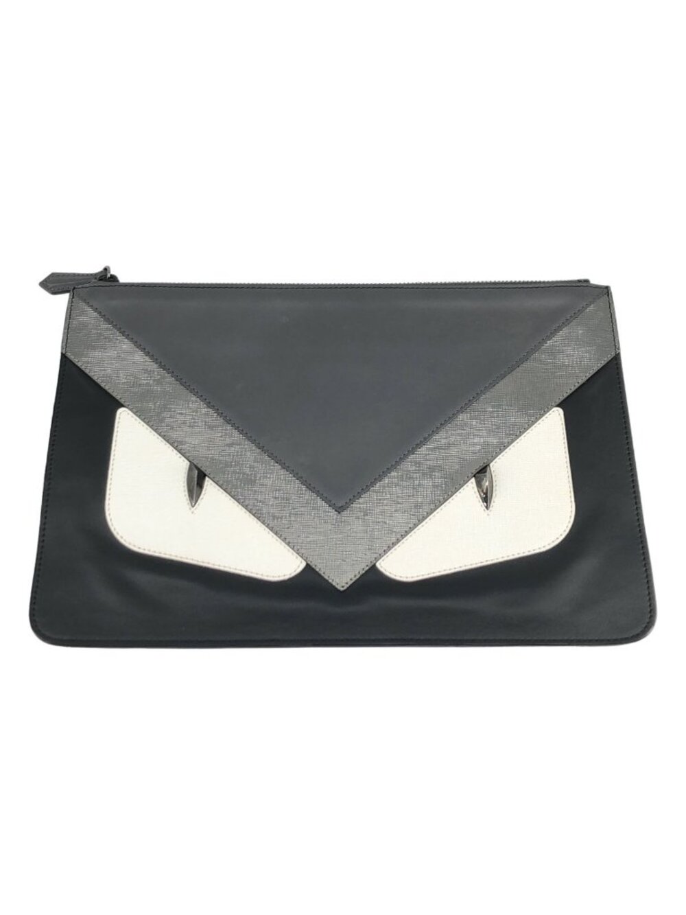 Fendi Bugs Eye Monster Clutch Black